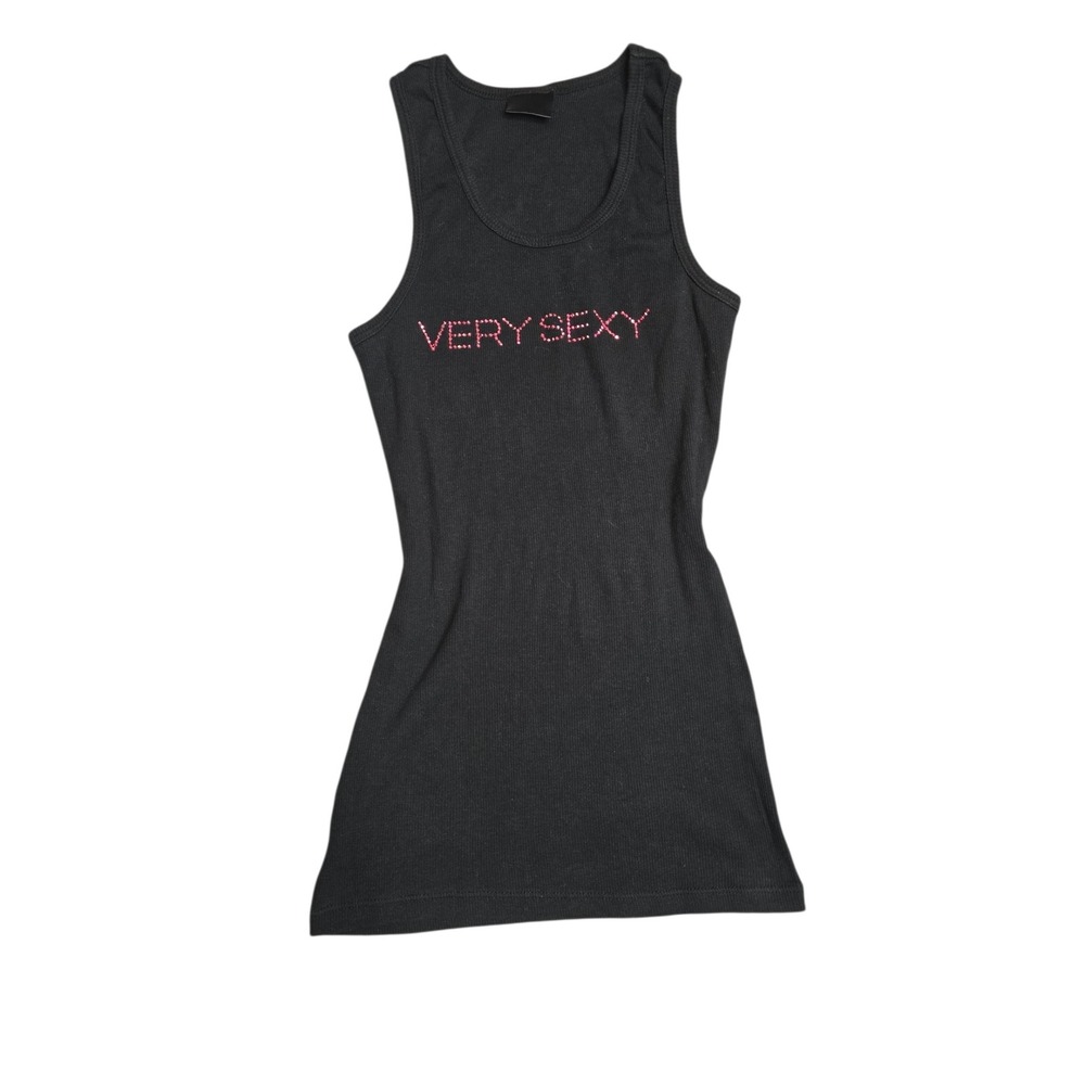 Vintage Y2K Victoria's Secret Very Sexy Rhinestone Tank Top